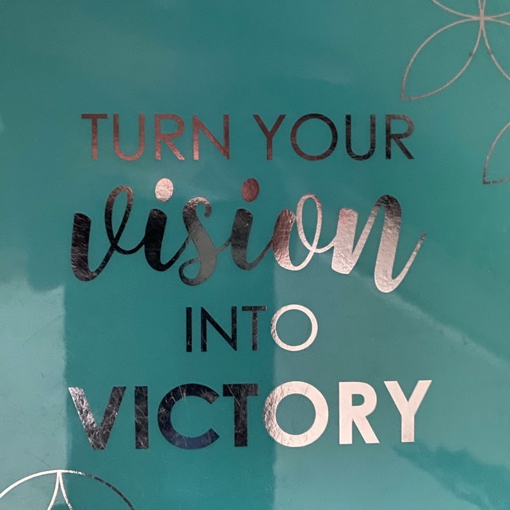 Erin Condren 7" x 9" Prompted Vision Journal - Turquoise Changeable Cove…